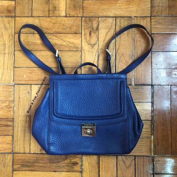 Kate Spade leather backpack blue - Picture 1 of 15
